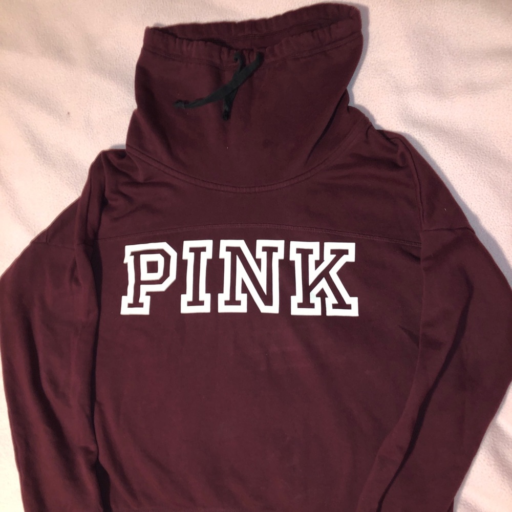 Maroon Pink brand Hoodie